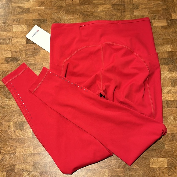 Lululemon Women Swift Speed High Rise Tight 28” Dark Red size 10 New - Picture 6 of 8